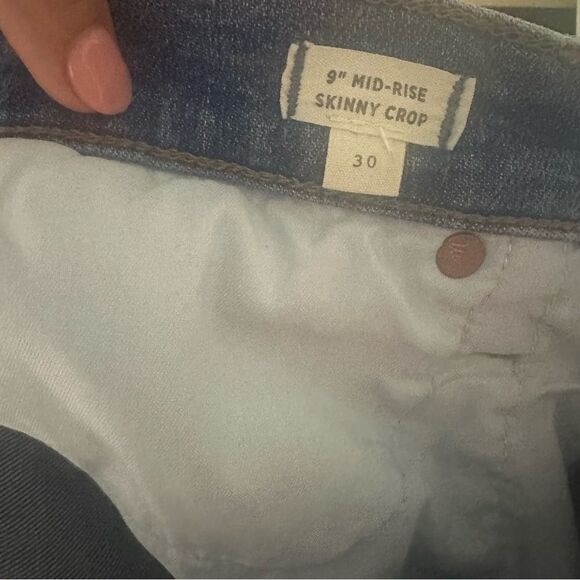 Madewell 30 Jeans button up fly 9” mid rise (b1) - Picture 5 of 7